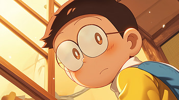 of Nobita Nobi from Anime Doraemon, Anime, Doraemon, Nobita Nobi HD wallpaper