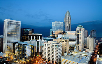 charlotte cityscape, skyscrapper, charlotte, building, city HD wallpaper