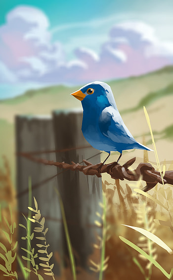 Art, Bird, Wire HD phone wallpaper