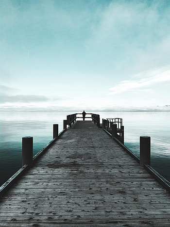 Alone, Pier, Miscellanea, Miscellaneous, Loneliness, Lonely HD phone wallpaper