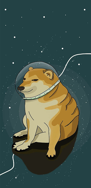 Astronaut Cheems :3, space HD phone wallpaper