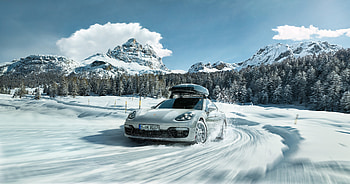 Porsche In Snow, porsche, snow, cars, behance HD wallpaper