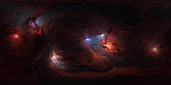 Cosmos, fantasy, red, nebula, space, luminos HD wallpaper