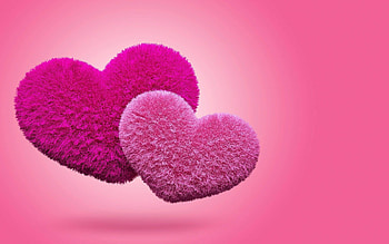 Cute Pink Heart HD wallpaper