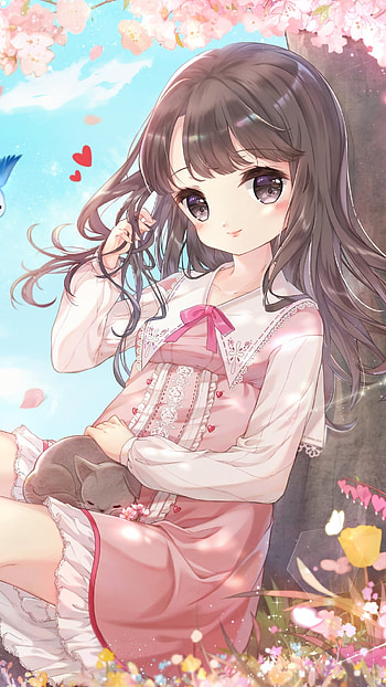 Cute For Girls, Cute, Anime Art HD phone wallpaper