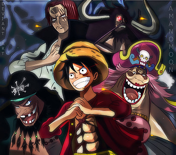 One Piece Charlotte Linlin Kaido Marshall D Teach Monkey D Luffy Shanks, one-piece, anime, deviantart HD wallpaper
