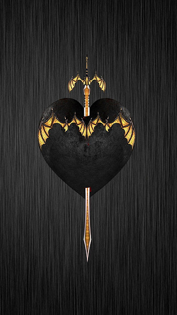 Black Heart, unloveful HD phone wallpaper
