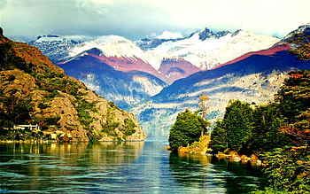 Lake,Patagonia,Chile, Chile, Lake, Nature, Mountain HD wallpaper