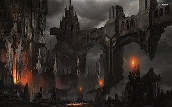 Fantasy Dark Castle Background 16 HD wallpaper