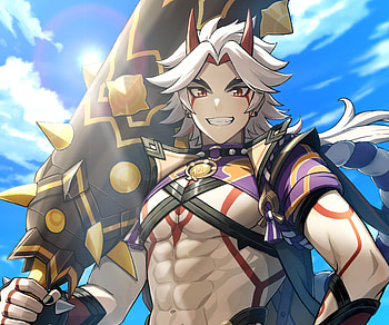 Arataki Itto, Arataki Itto, video game, Genshin Impact HD wallpaper