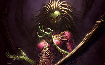 queen of blades sarah kerrigan starcraft fantasy storm HD wallpaper