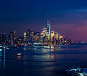 New York Skycrapper Buildings Lights, new-york, world, skycrapper, buildings, lights, sea HD wallpaper