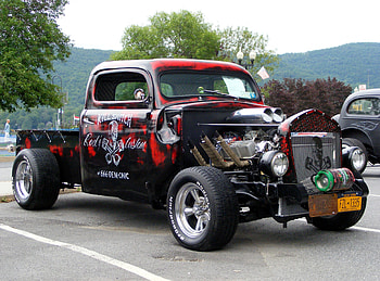 1941 Ford f1, classic, classic truck, hot rod, truck HD wallpaper