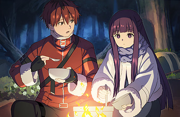 Stark & Fern, Anime, Frieren: Beyond Journey's End, Stark (Frieren: Beyond Journey's End), Fern (Frieren: Beyond Journey's End) HD wallpaper