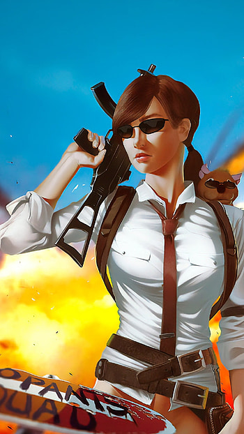Pubg , Anime, Girl HD phone wallpaper