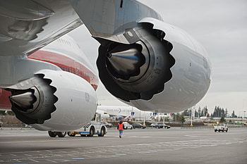 747-8 starboard, boeing, engines, ge, 747-8 HD wallpaper