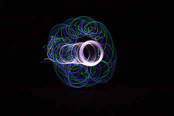 Abstract, Shine, Light, Lines, Circle, Projection HD wallpaper