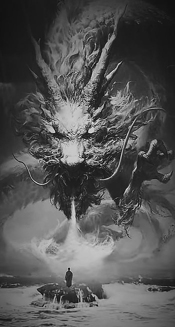 ancient dragon, atmosphere, white HD phone wallpaper