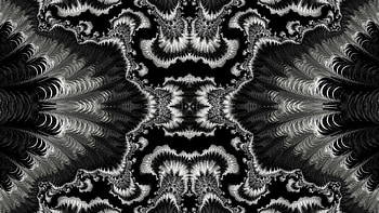 Trippy Psychedelic Fractal, trippy, psychedelic, aesthetic, white, black, Abstract, fractal, abstract black HD wallpaper