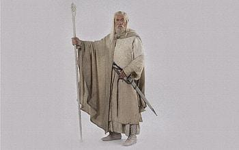 Gandalf, Mage, Lord of the Rings, White rider HD wallpaper