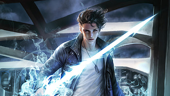Asian Guy With Lighting Sword, artist, artwork, artstation HD wallpaper