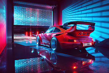 Porsche Red , porsche, cars, behance HD wallpaper