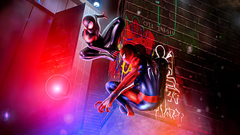 Spiderman And Miles Morales Tracing The Journey, miles-morales, spiderman, superheroes, artwork, digital-art, deviantart HD wallpaper