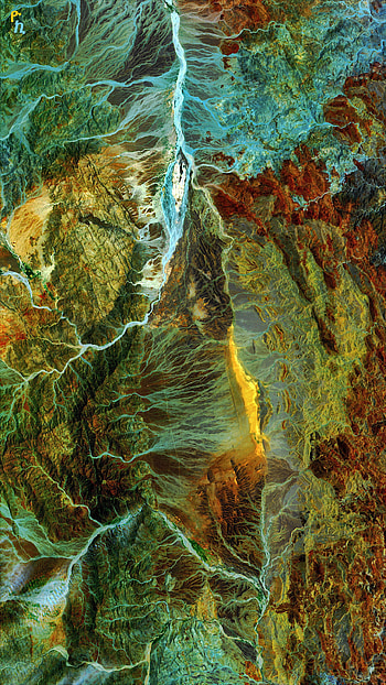 Nature, Rivers, Mountains, Rocks, View From Above, Relief, River HD phone wallpaper