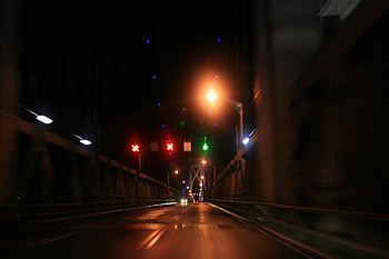 bridge light, night, bridge, light HD wallpaper