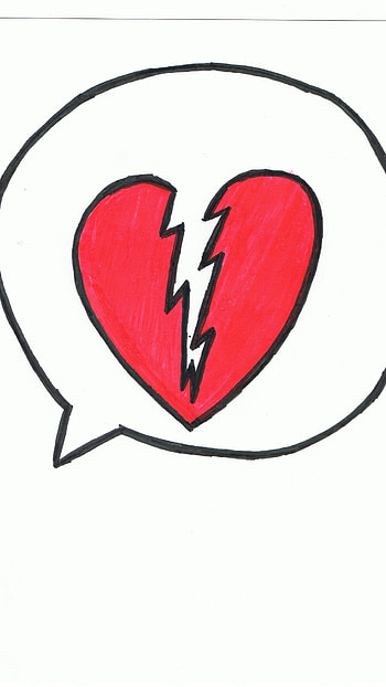 Broken Heart, Red Broken HD phone wallpaper