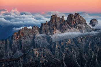 Aerial View Dolomites , dolomites, mountains, nature, snow, trees, sky, italy HD wallpaper