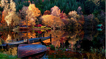 Landscape, Rivers, Autumn HD wallpaper
