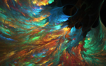 Abstract, feather, black, red, green, peacock, colorful, blue, orange, luminos HD wallpaper