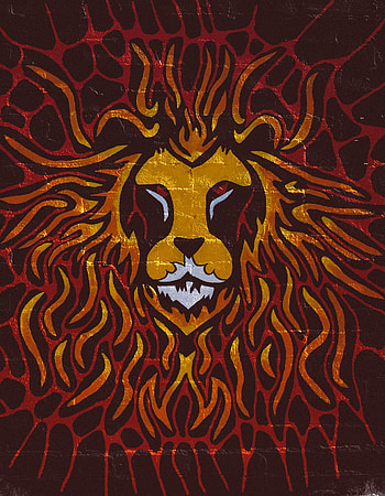 Art, Wall, Lion, Graffiti HD phone wallpaper