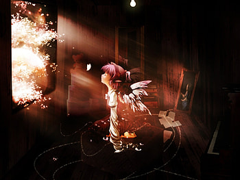 Angel anime, cute, angel, anime, wing HD wallpaper