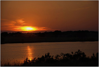 Sunset, other, nature, lake HD wallpaper