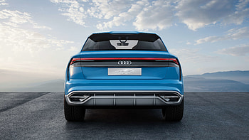 Audi Q8, SUV, rear view HD wallpaper