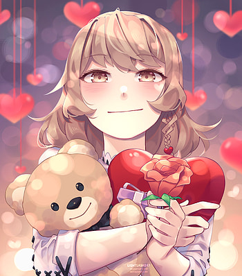 Anime, Flower, Girl, Nice, Sweetheart HD phone wallpaper