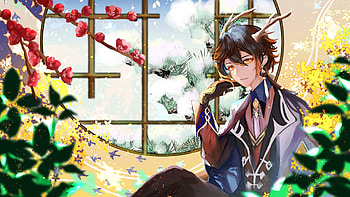 Rex Lapis Zhongli Genshin Impact HD wallpaper