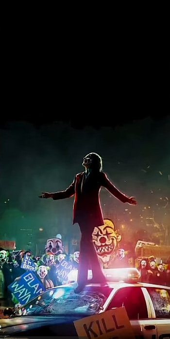 The joker, green, police, riot, film HD phone wallpaper