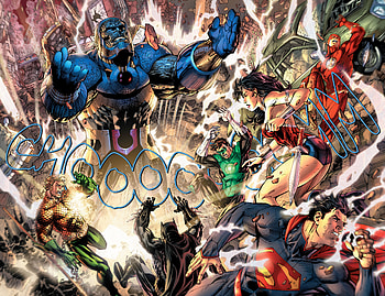 Epic Justice League Showdown – Comic, Comic, Justice League HD wallpaper
