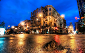 Cities, Evening, r, Street, Chicago, Illinois HD wallpaper