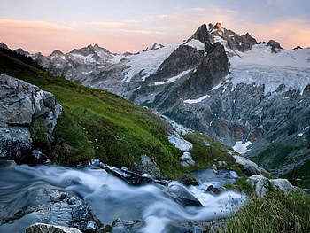 Nature, Rivers, Mountains, Vertex, Tops, Slope, Cold HD wallpaper