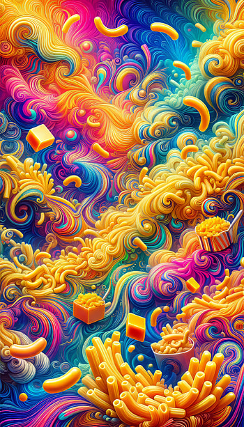 Mac and Cheese Fantasy, Abstract, colorful, cheese HD phone wallpaper