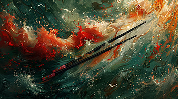Abstract Chopsticks Art, chopsticks HD wallpaper