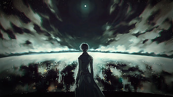 Ken Kaneki, Tokyo Ghoul, anime, dark HD wallpaper