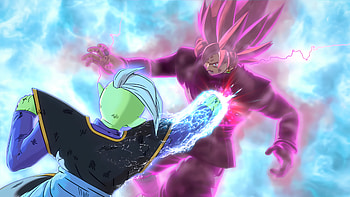 Epic Battle: Super Saiyan Rosé vs. Zamasu - Ultra, Anime, Dragon Ball Super, Black Goku, Super Saiyan Rosé, Zamasu (Dragon Ball) HD wallpaper