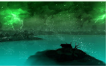 EMERALD STORM, lightning, emerald, clouds, sky, storm HD wallpaper