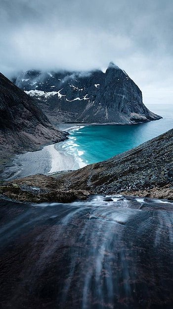 Scandinavian Mountain, Iceland HD phone wallpaper