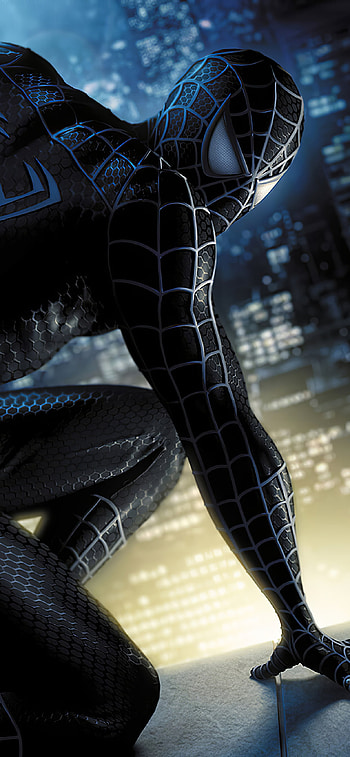 Black Spider Man XS MAX , , Background, and , Spider Man Mobile HD phone wallpaper